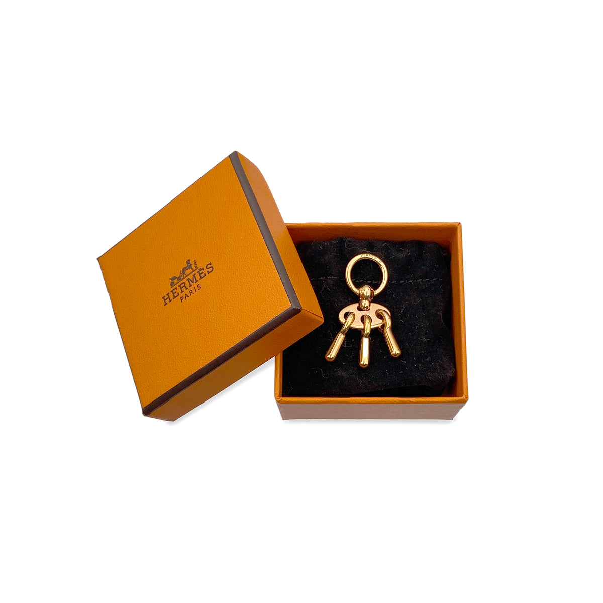 HERMES TWILLY SCARF RING GOLD ACCESSORY 90282067
