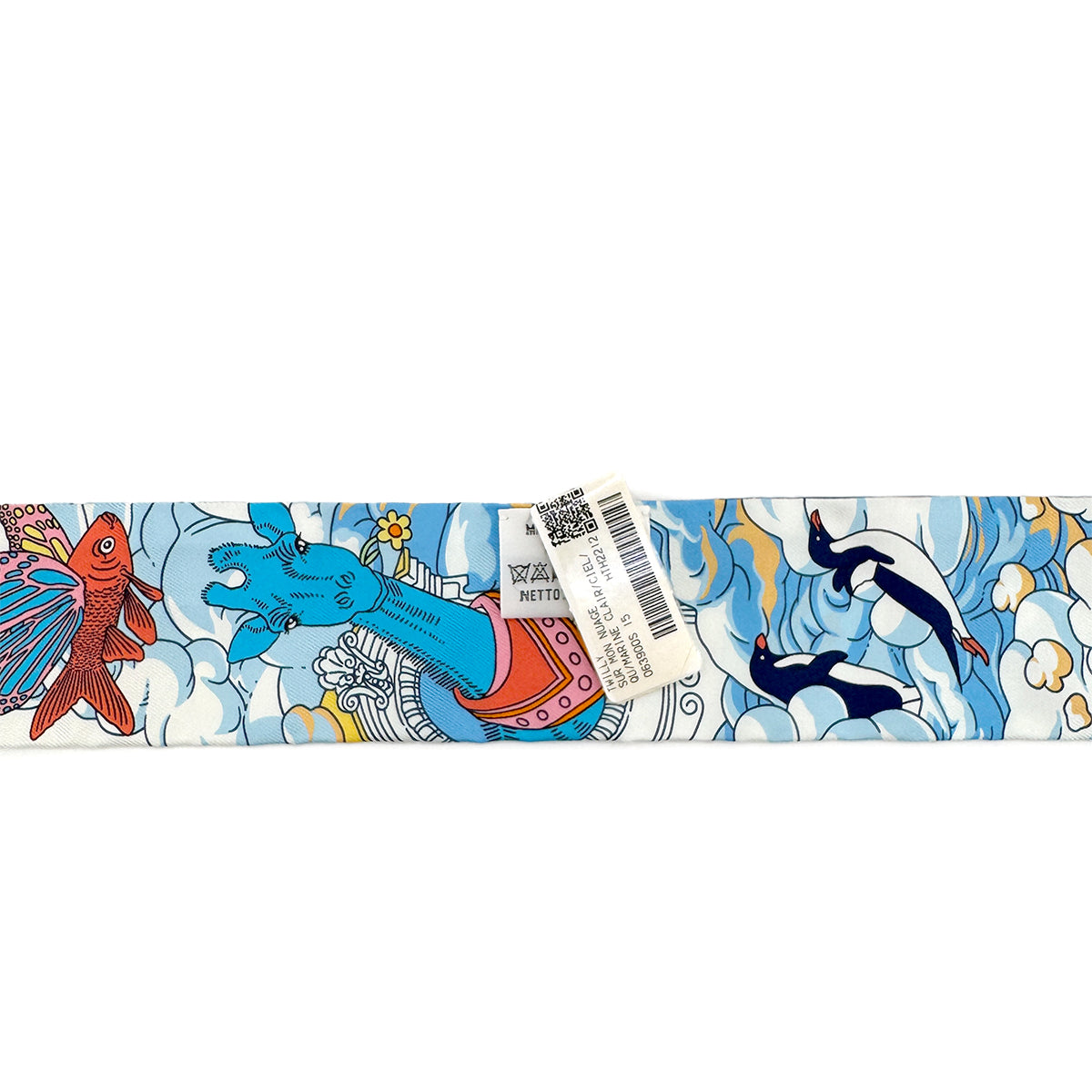 HERMES TWILLY SUR MON NUAGE SCARF MULTICOLOR SILK 90282085