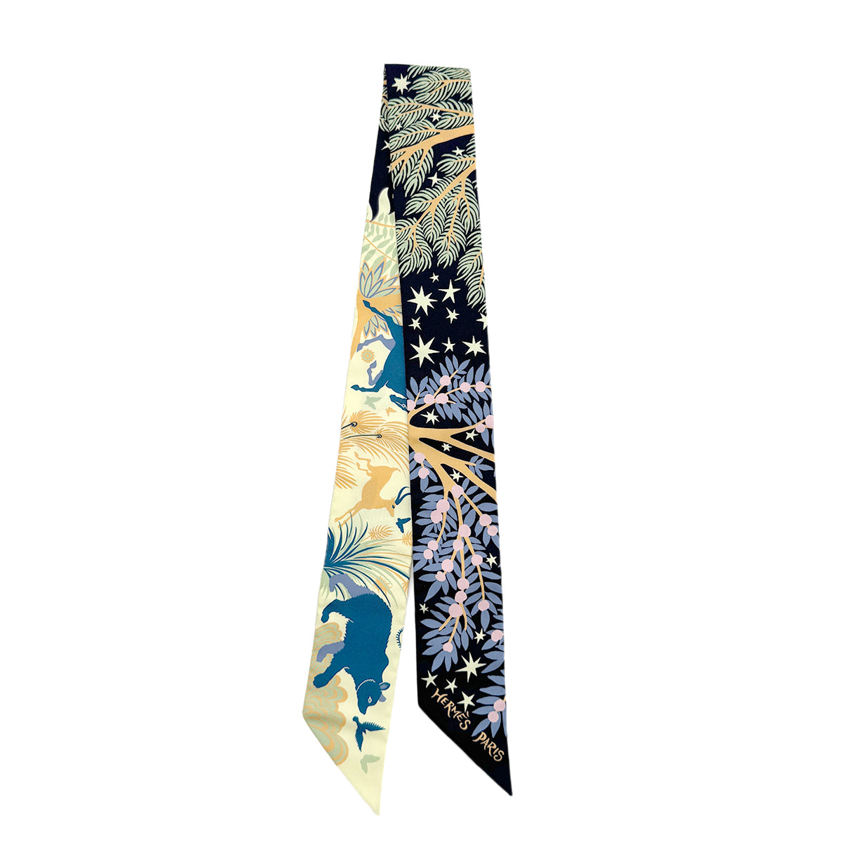 HERMES TWILLY SOUS LE CHARME D’ORPHEE SCARF MULTICOLOR SILK 90282089