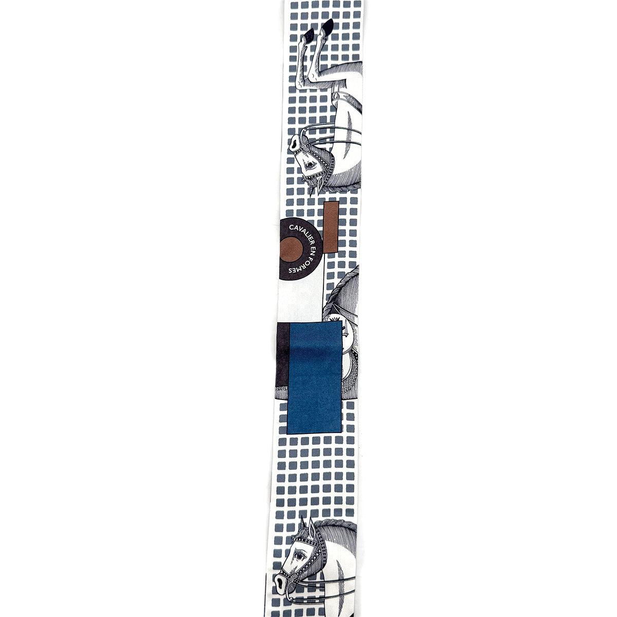 HERMES TWILLY CAVALIER EN FORMES SCARF MULTICOLOR SILK 90282090
