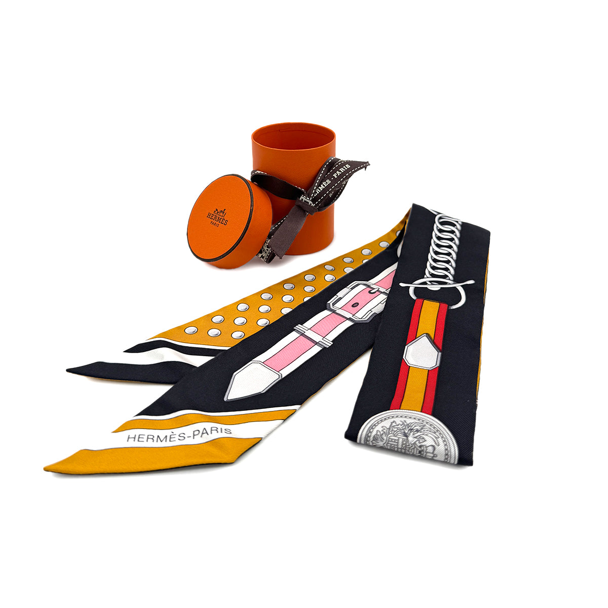 HERMES TWILLY GRAND TRALALA SCARF MULTICOLOR SILK 90282091