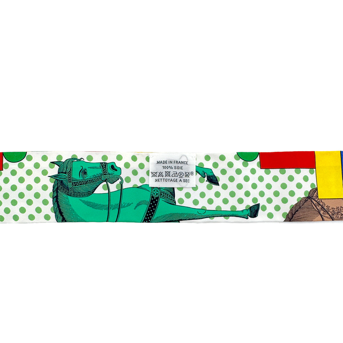HERMES TWILLY CAVALIER EN FORMES SCARF MULTICOLOR SILK 90282094