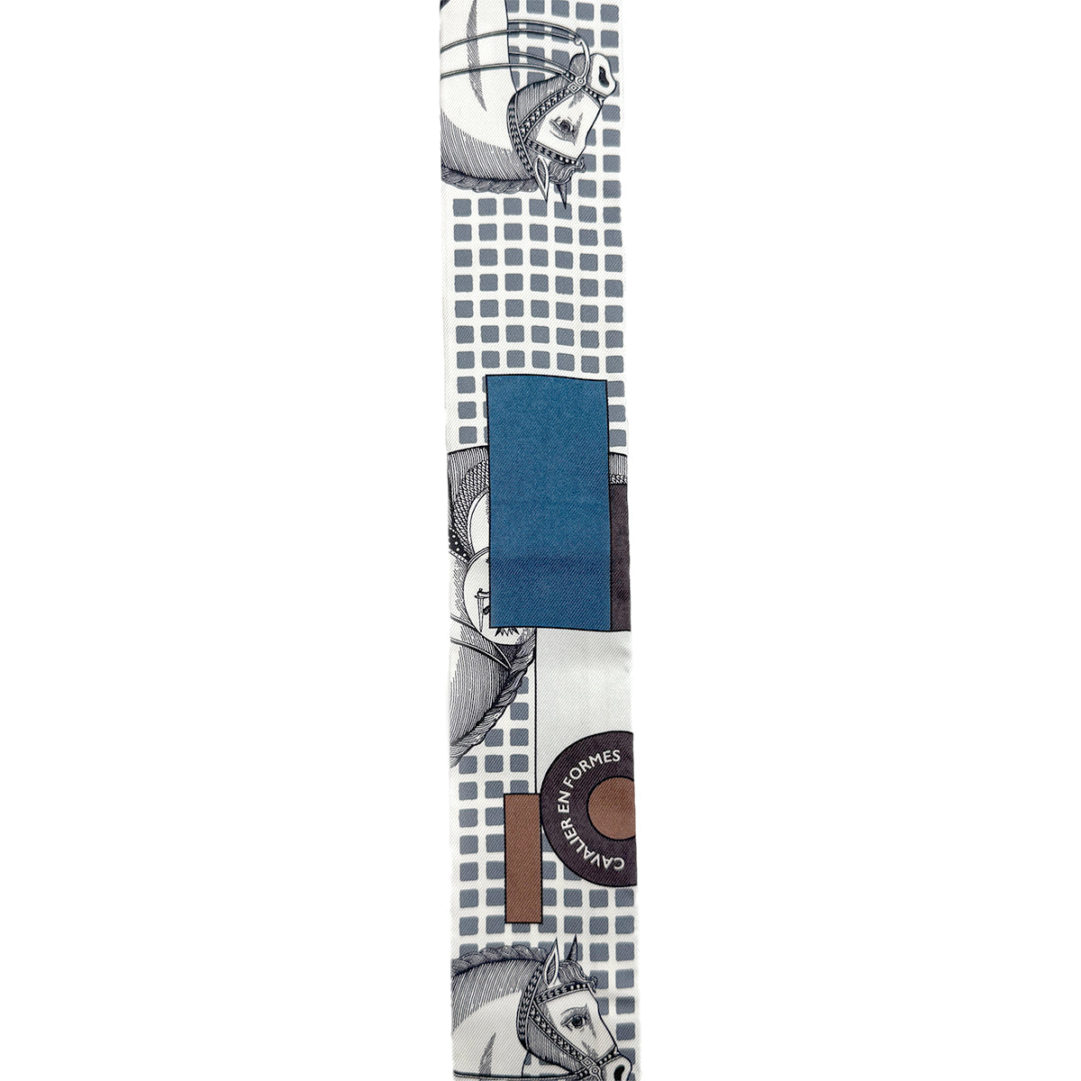 HERMES TWILLY CAVALIER EN FORMES SCARF MULTICOLOR SILK 90282097