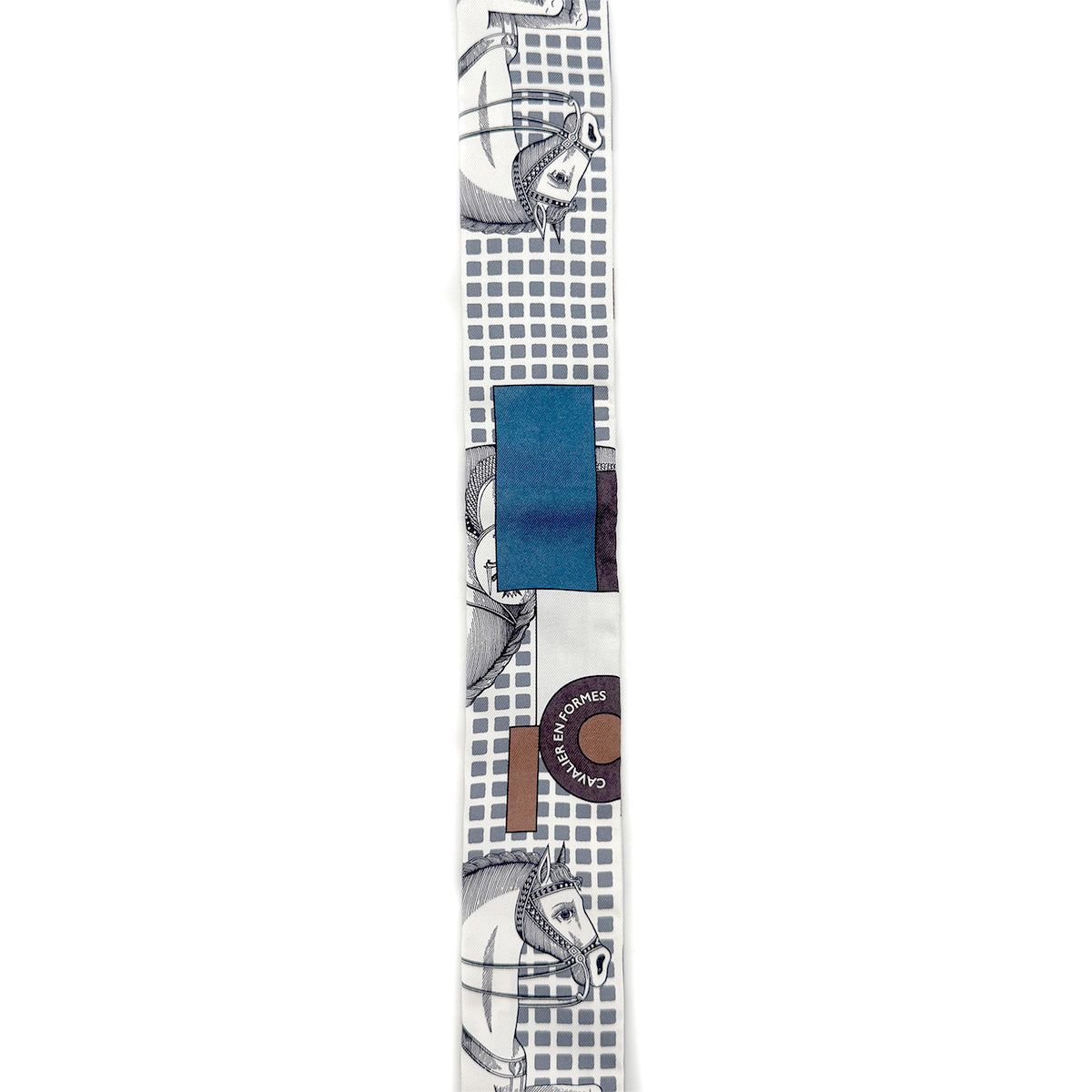 HERMES TWILLY CAVALIER EN FORMES SCARF MULTICOLOR SILK 90282100