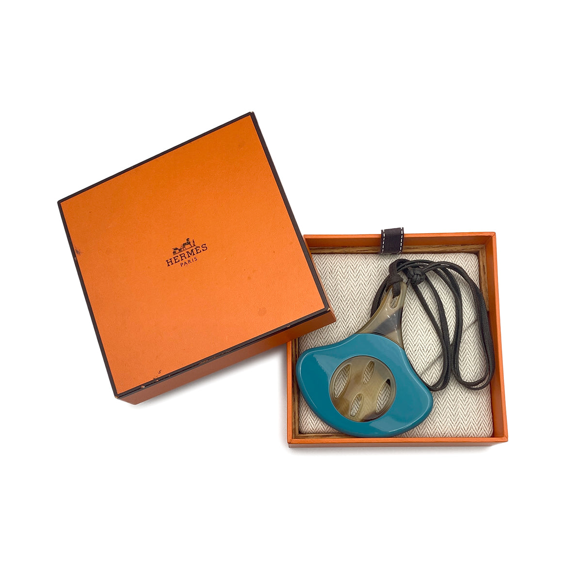 HERMES NECKLACE BUFFALO HORN LACQUER ACCESSORY 90282107