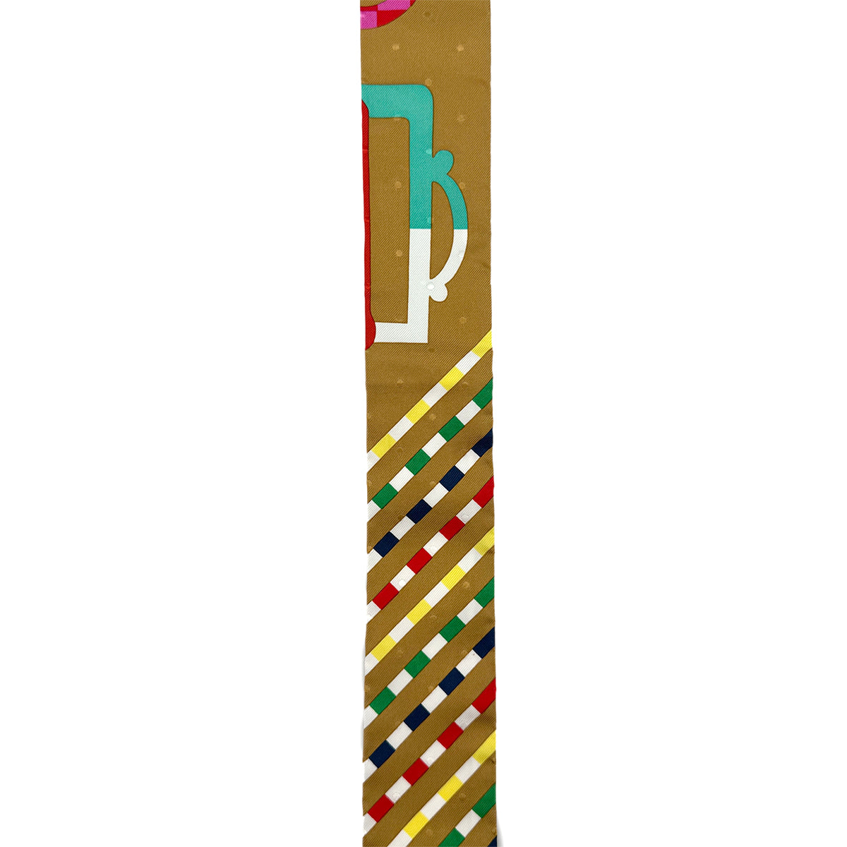 HERMES TWILLY PLUMETIS BOUCLERIE MODERNE SCARF MULTICOLOR SILK 90282108