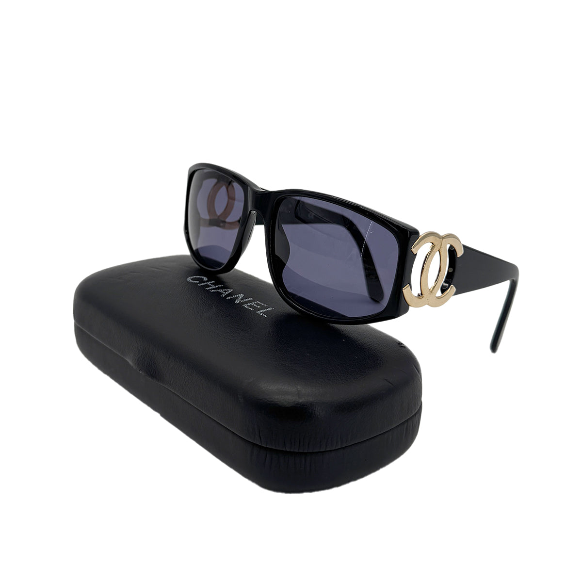 CHANEL VINTAGE SUNGLASSES COCOMARK BLACK EYEWEAR 90283088