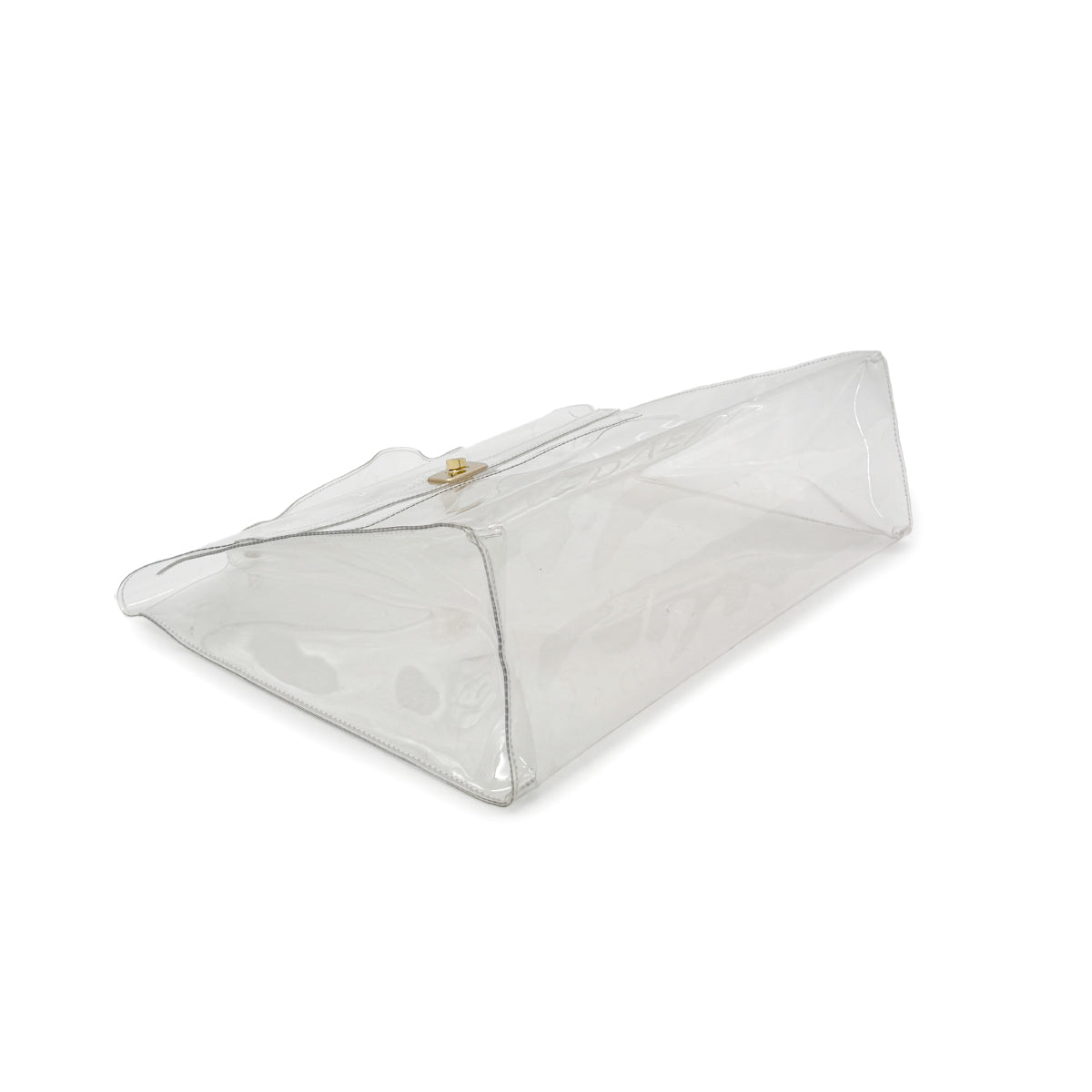 HERMES VINYL KELLY SOUVENIRDEL' EXPOSITION 1997 CLEAR HAND BAG 90283103
