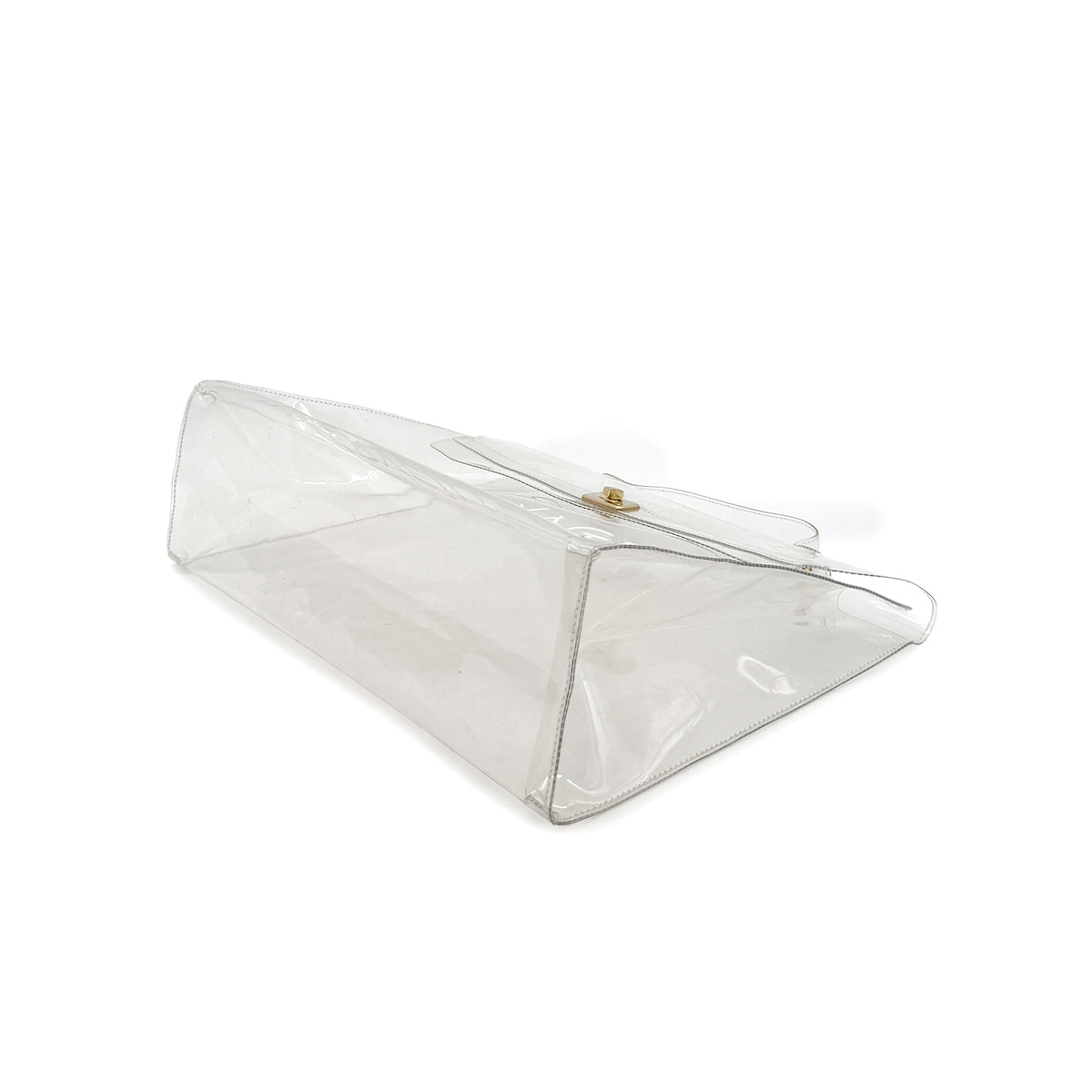 HERMES VINYL KELLY SOUVENIRDEL' EXPOSITION 1997 CLEAR HAND BAG 90283103