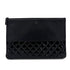 CHANEL MATELASSE CLUTCH BAG BLACK ENAMEL LEATHER 90283110 - PURPOSE