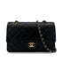 CHANEL VINTAGE CLASSIC FLAP MEDIUM CHAIN SHOULDER BAG BLACK LAMB SKIN 90283114 - PURPOSE