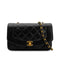 CHANEL VINTAGE DIANA SMALL CHAIN SHOULDER BAG BLACK LAMB SKIN 90283123 - PURPOSE