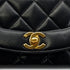 CHANEL VINTAGE DIANA SMALL CHAIN SHOULDER BAG BLACK LAMB SKIN 90283123 - PURPOSE