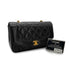 CHANEL VINTAGE DIANA SMALL CHAIN SHOULDER BAG BLACK LAMB SKIN 90283123 - PURPOSE