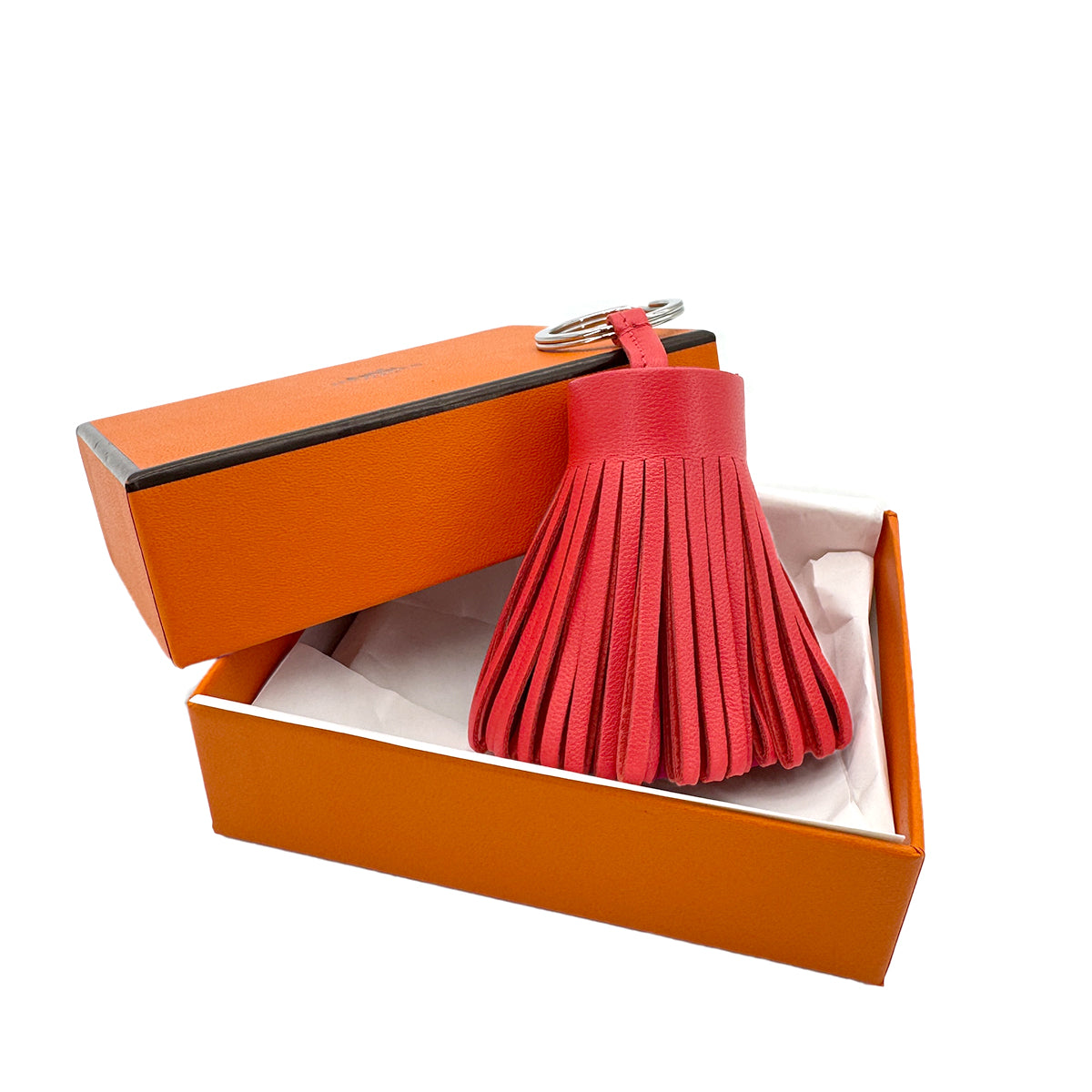 HERMES KEY CHARM CARMEN ROSE TEXAS ROSE MEXICO ROUGE INDIEN AGNEAU MILO 90283125