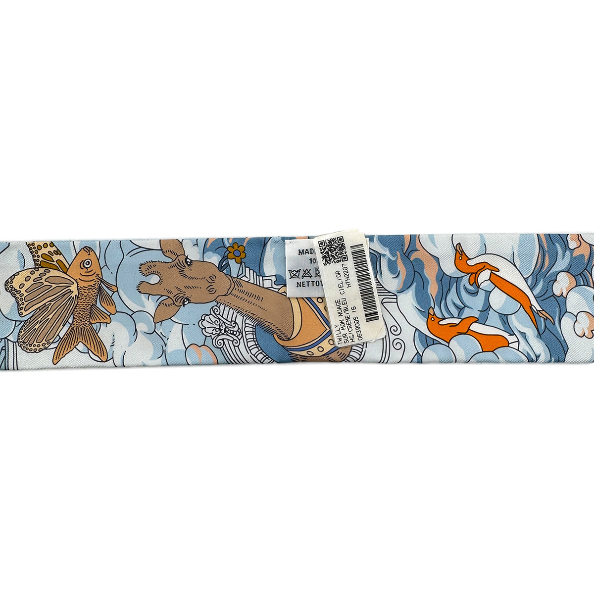 HERMES TWILLY SUR MON NUAGE SCARF MULTICOLOR SILK 90283131
