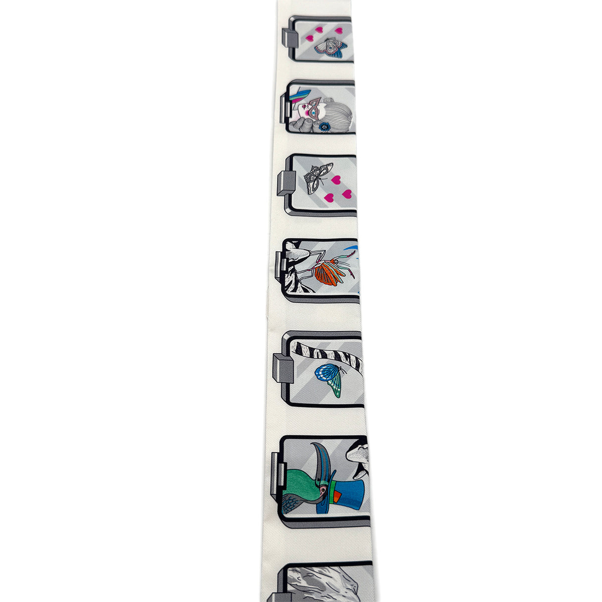 HERMES TWILLY STORY SCARF MULTICOLOR SILK 90283133