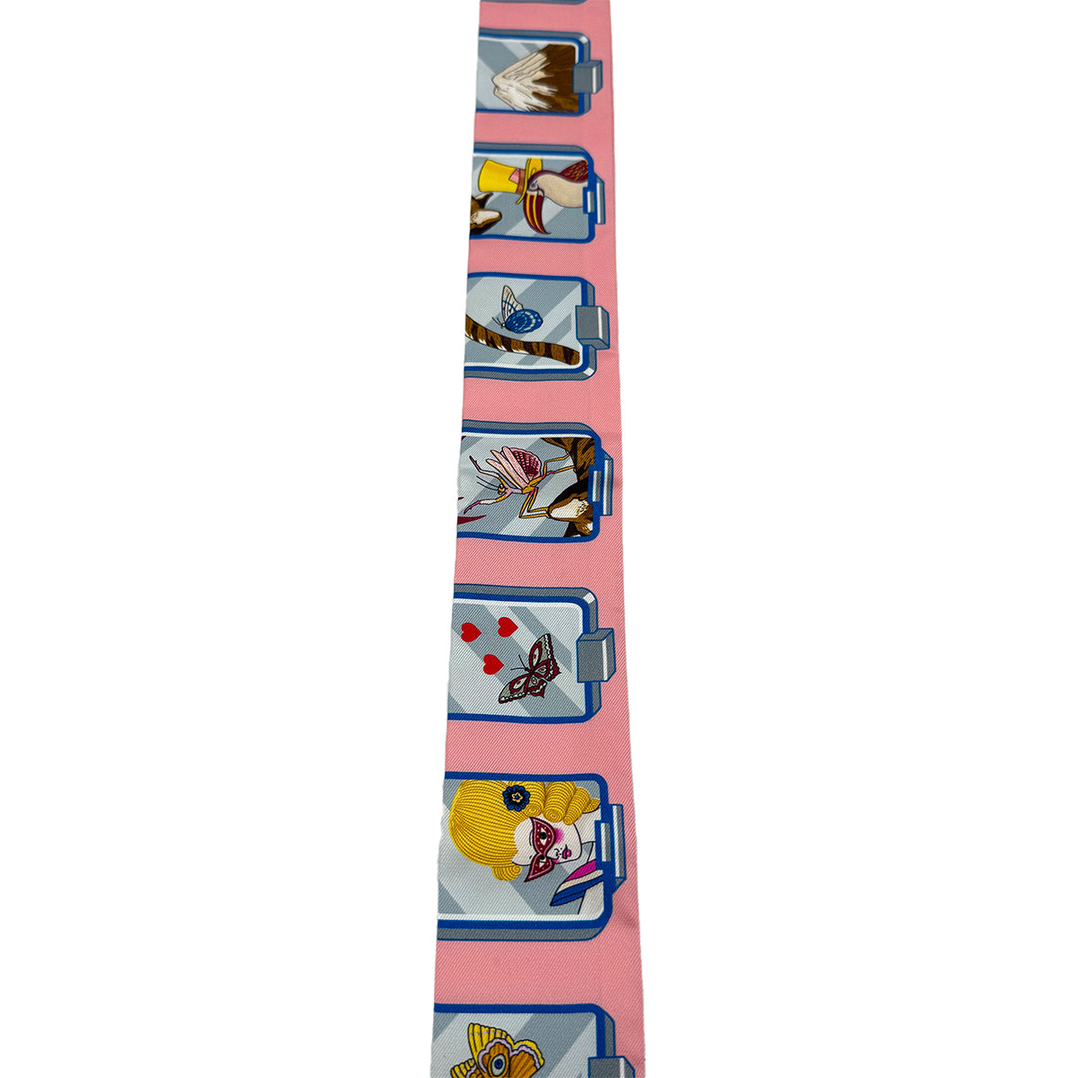 HERMES TWILLY STORY SCARF MULTICOLOR SILK 90283134