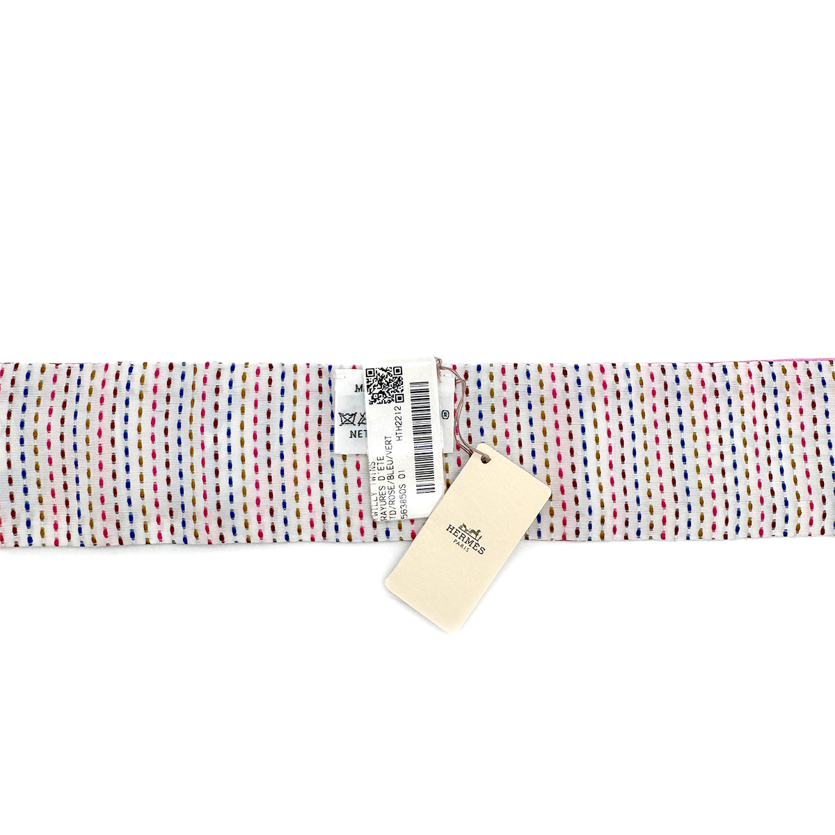 HERMES TWILLY TWINS RAYURES D'ETE SCARF MULTICOLOR SILK 90283137