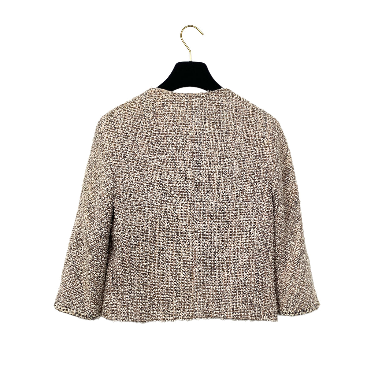 CHANEL VINTAGE JACKET SKIRT SET PINK TWEED 40 03P RTW 90283146