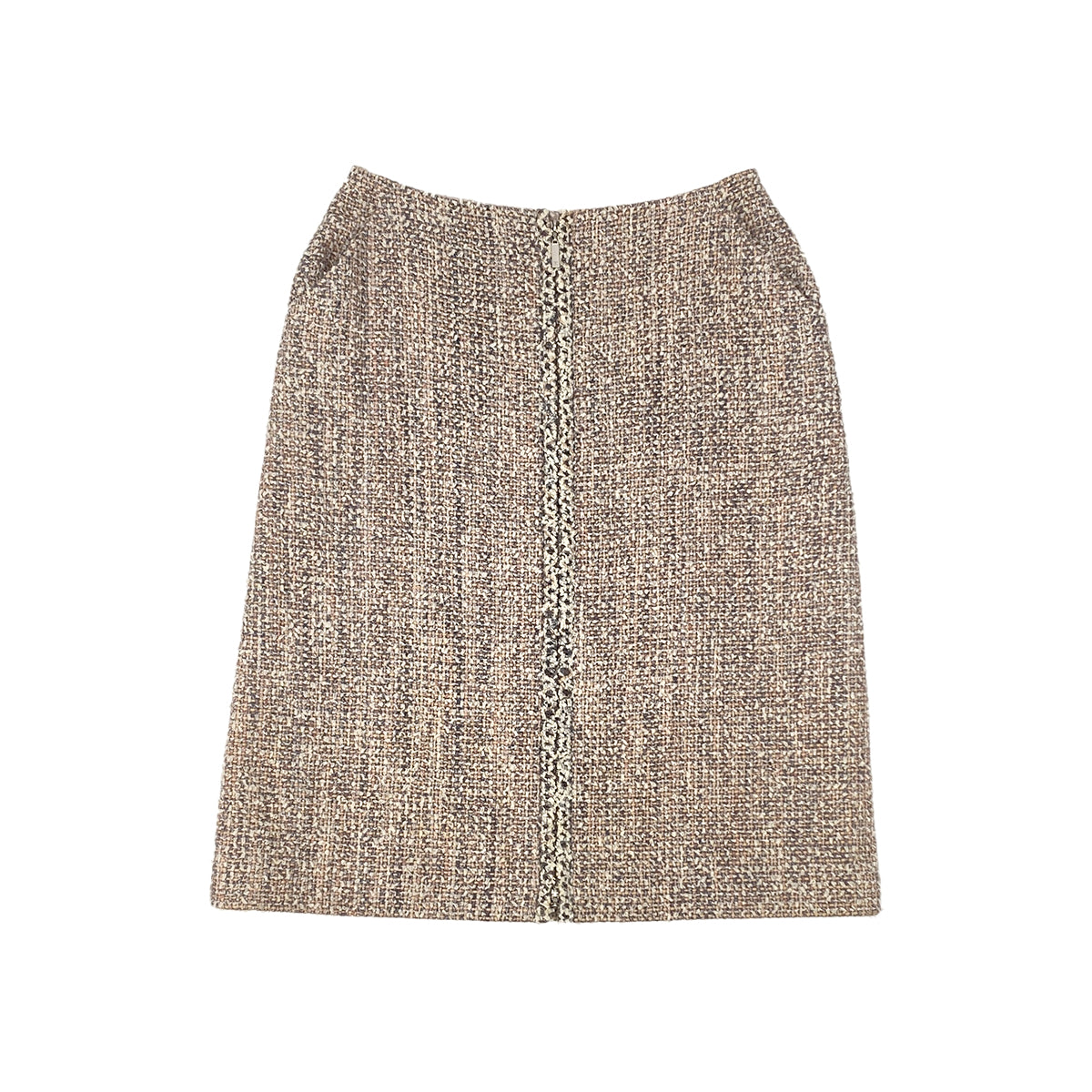 CHANEL VINTAGE JACKET SKIRT SET PINK TWEED 40 03P RTW 90283146