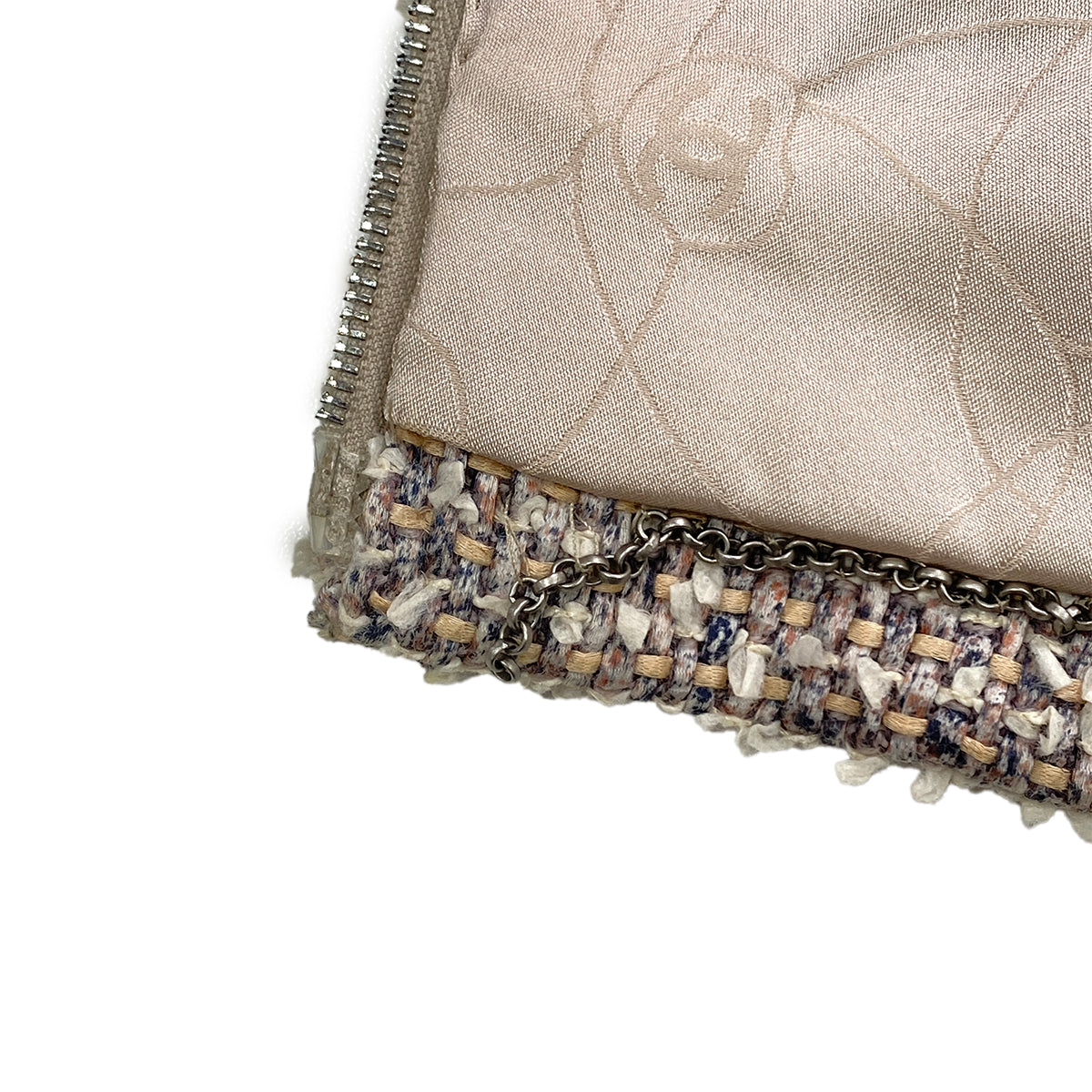 CHANEL VINTAGE JACKET SKIRT SET PINK TWEED 40 03P RTW 90283146