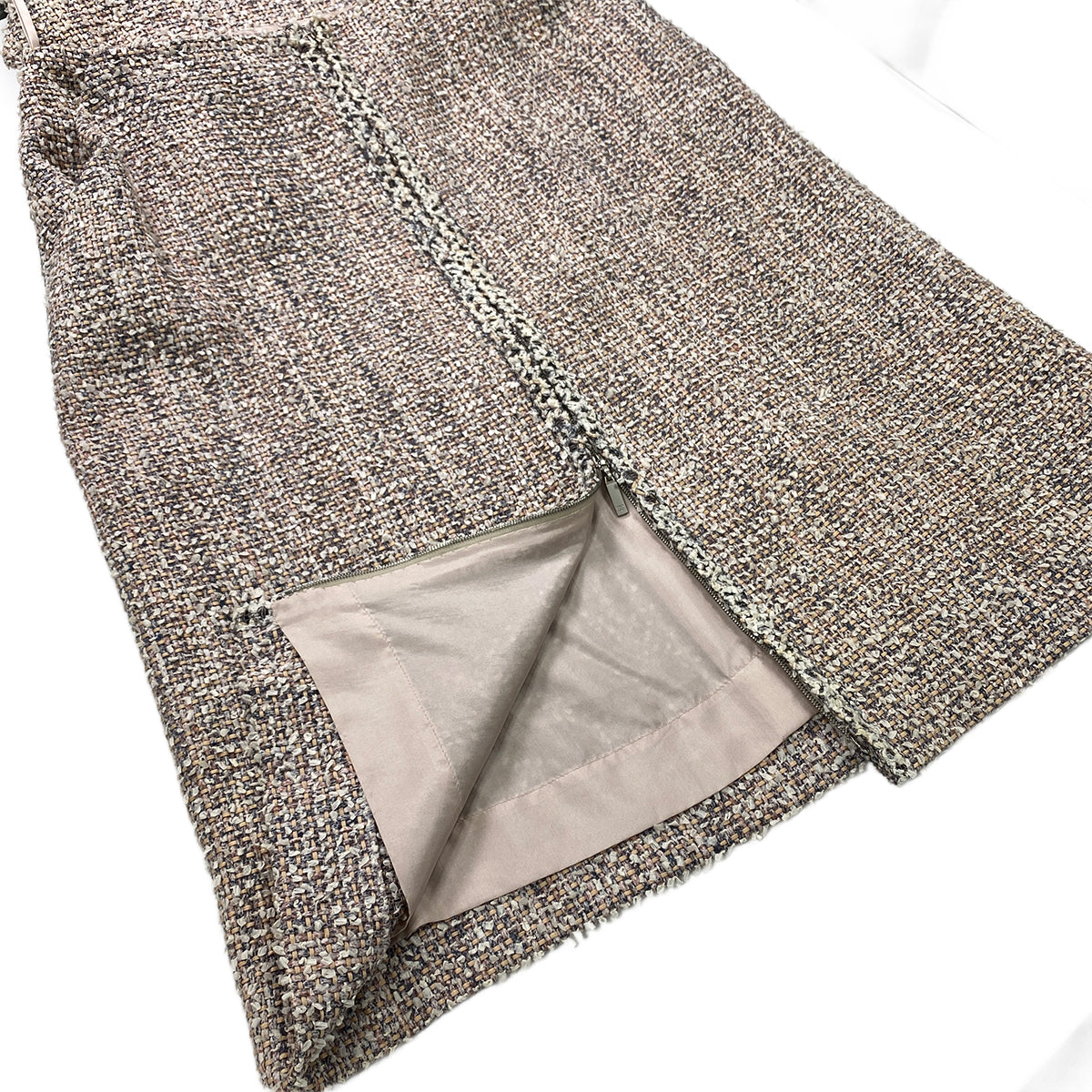 CHANEL VINTAGE JACKET SKIRT SET PINK TWEED 40 03P RTW 90283146