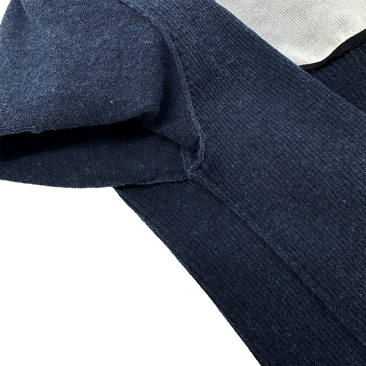 CHANEL TOPS COCO CUFFLINKS NAVY WHITE COTTON 38 08C RTW 90283148