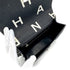 CHANEL VINTAGE LOGO PRINT CHAIN HAND BAG BLACK CANVAS 90283457 - PURPOSE