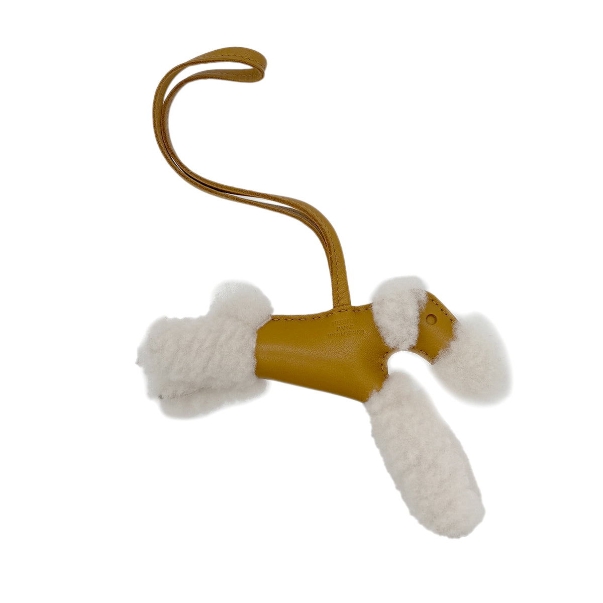 HERMES BUDY CHARM SESAMI AGNEAU MILO MOUTON U 90283592