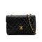 CHANEL VINTAGE MATELASSE HALF MOON CHAIN SHOULDER BAG BLACK LAMB SKIN 90283593 - PURPOSE