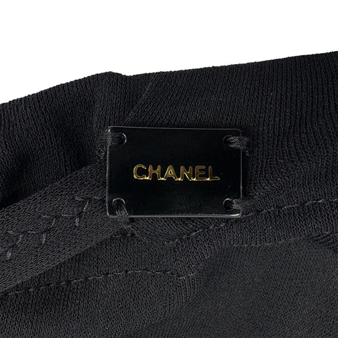 CHANEL FRILLS PANTS BLACK RAYON 38 02P RTW 90283631 - PURPOSE