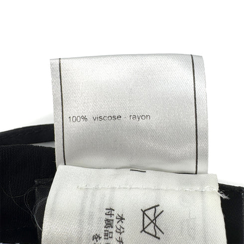 CHANEL FRILLS PANTS BLACK RAYON 38 02P RTW 90283631 - PURPOSE