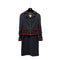 CHANEL VINTAGE COCO BUTTON JACKET SKIRT SET GRAY RED WOOL 40 94A RTW 90283647 - PURPOSE