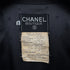 CHANEL VINTAGE COCO BUTTON JACKET SKIRT SET GRAY RED WOOL 40 94A RTW 90283647 - PURPOSE