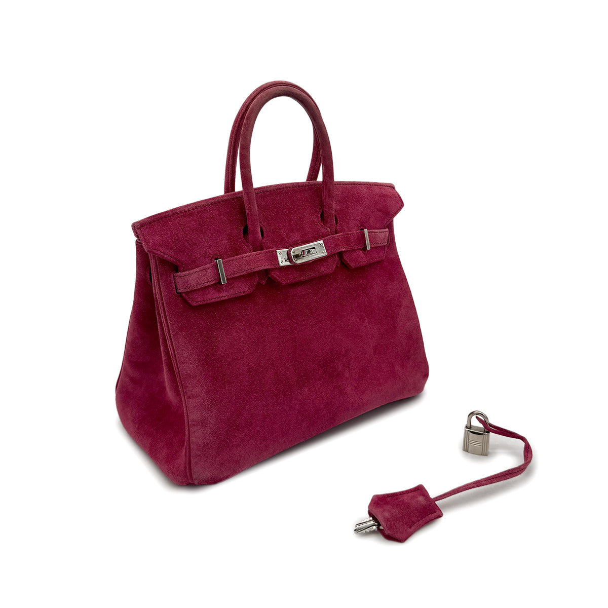 HERMES BIRKIN 25 ROUGE MOYEN DOBRIS HAND BAG □J SHW 90283899