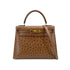 HERMES KELLY 28 SELLIER ETRUSQUE OSTRICH HAND SHOULDER BAG □A GHW 90283904 - PURPOSE