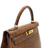 HERMES KELLY 28 SELLIER ETRUSQUE OSTRICH HAND SHOULDER BAG □A GHW 90283904 - PURPOSE