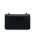 CHANEL VINTAGE CLASSIC FLAP SMALL CHAIN SHOULDER BAG BLACK LAMB SKIN 90283912 - PURPOSE