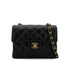 CHANEL VINTAGE MINI MATELASSE CHAIN SHOULDER BAG BLACK CAVIAR SKIN 90283915 - PURPOSE