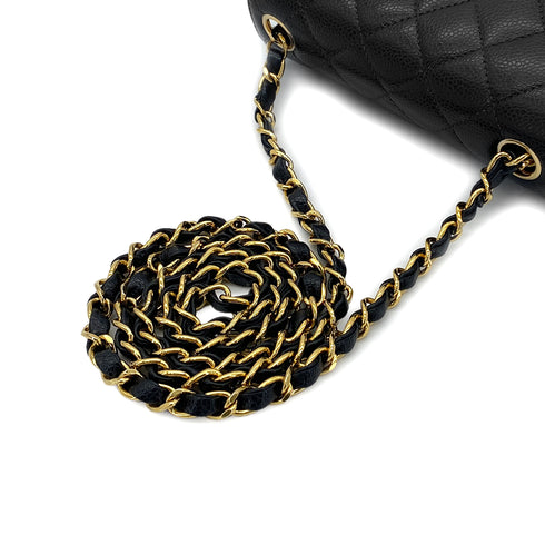 CHANEL VINTAGE MINI MATELASSE CHAIN SHOULDER BAG BLACK CAVIAR SKIN 90283915 - PURPOSE