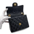 CHANEL VINTAGE MINI MATELASSE CHAIN SHOULDER BAG BLACK CAVIAR SKIN 90283915 - PURPOSE
