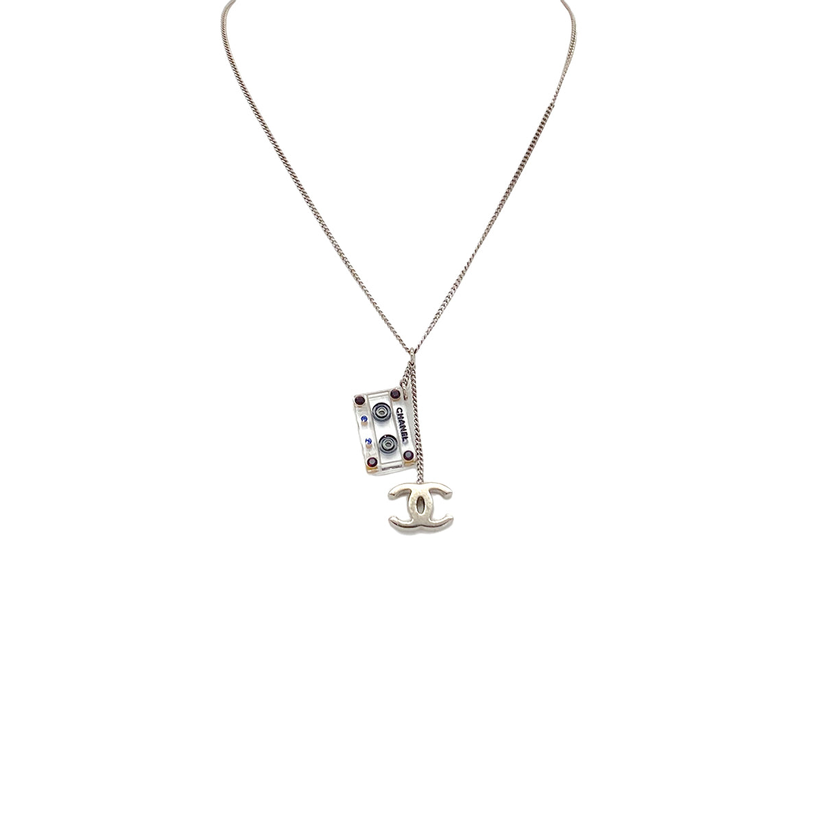 CHANEL NECKLACE COCOMARK CASSETTE TAPE ACCESSORY 04P 90283919