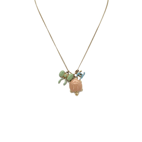 CHANEL NECKLACE COCOMARK TURTLE RIBBON ACCESSORY 06P 90283927 - PURPOSE