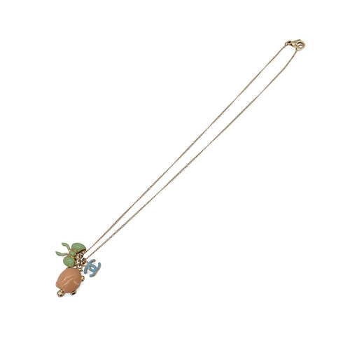 CHANEL NECKLACE COCOMARK TURTLE RIBBON ACCESSORY 06P 90283927 - PURPOSE