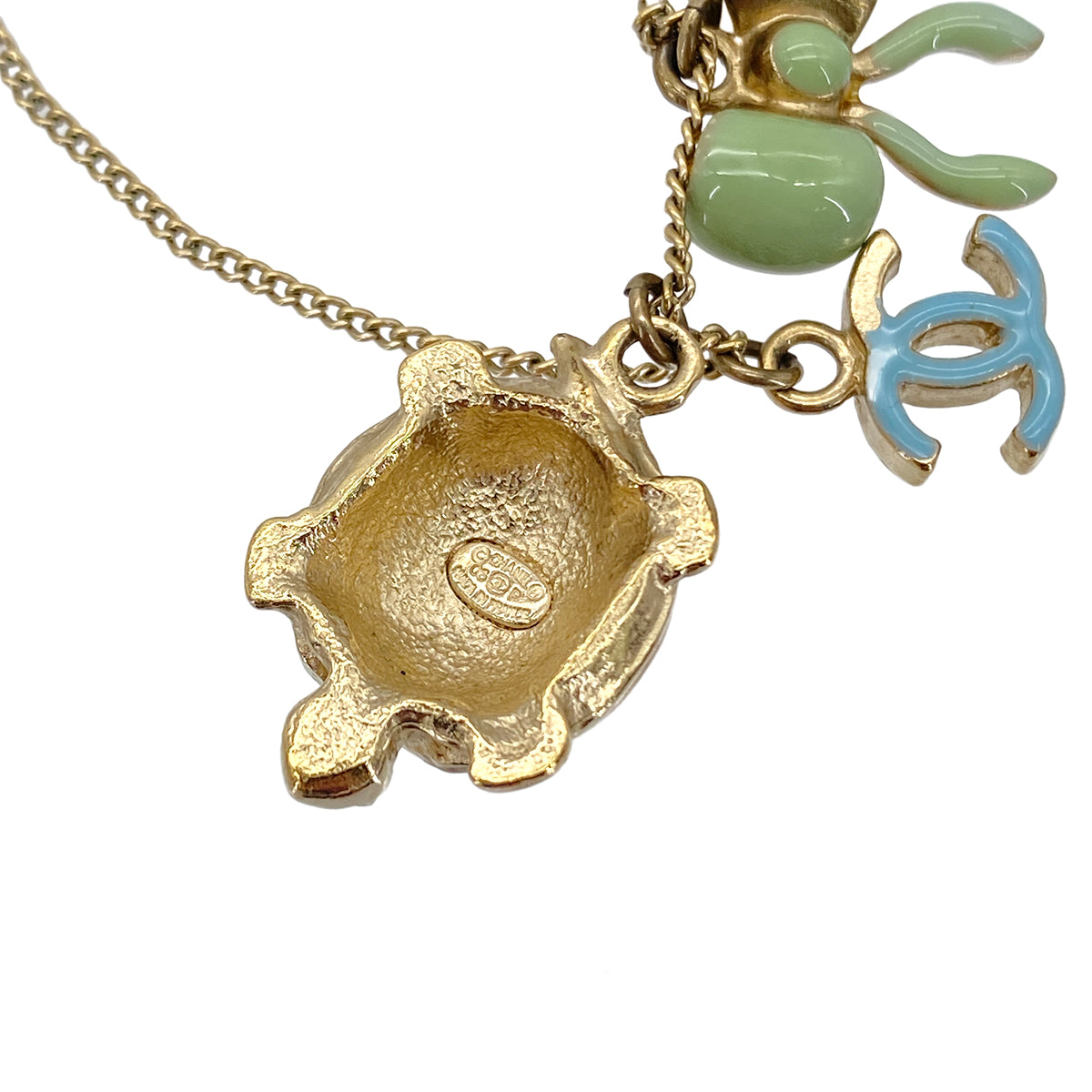 CHANEL NECKLACE COCOMARK TURTLE RIBBON ACCESSORY 06P 90283927