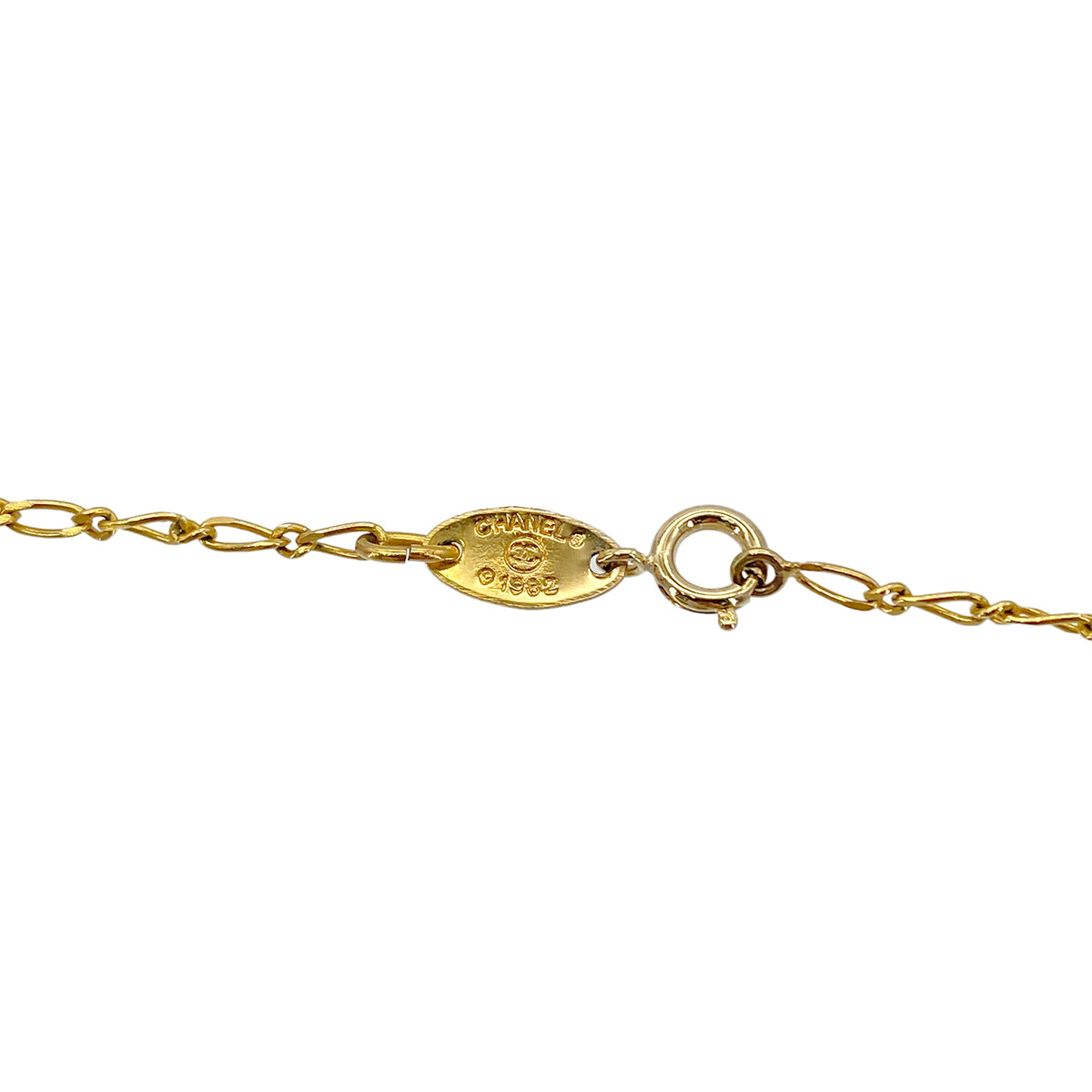 CHANEL VINTAGE NECKLACE COCOMARK ROUND GOLD ACCESSORY 90283932