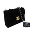CHANEL VINTAGE JUMBO MATELASSE 30 CHAIN SHOULDER BAG BLACK VELOR 90283973 - PURPOSE