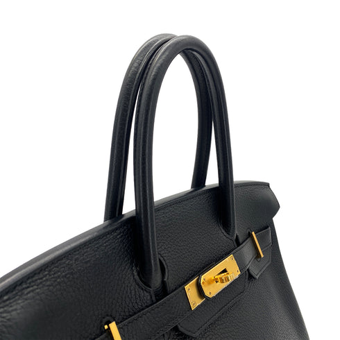 HERMES BIRKIN 30 BLACK TAURILLON CLEMENCE HAND BAG A GHW 90283975 - PURPOSE