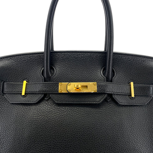 HERMES BIRKIN 30 BLACK TAURILLON CLEMENCE HAND BAG A GHW 90283975 - PURPOSE